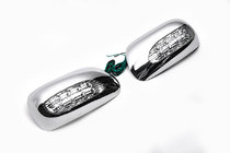 Toyota Corolla 2002–2007 Kromade spegelkåpor för LED (2002-2005, 2 st, plast) foto 2