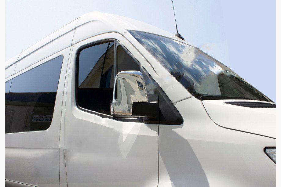 Mercedes Sprinter W907/W910 2018– Spegelkåpor (2 st, rostfritt stål) Carmos - turkiskt stål Image
