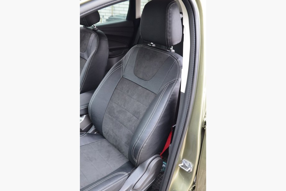 Ford Kuga/Escape 2013–2019 Modellanpassade bilsätesöverdrag SoyuzAuto Leather Style Image