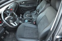 Kia Sportage 2010–2015 Modellanpassade bilsätesöverdrag SoyuzAuto Leather Style foto 5