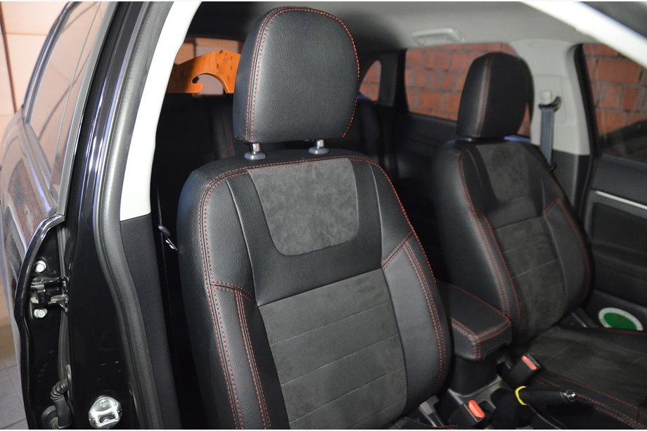 Mitsubishi ASX 2010–2023 Bilklädslar SoyuzAuto Leather-style Image