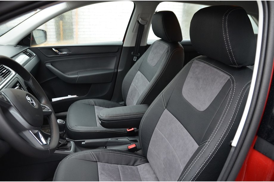Skoda Rapid 2012–2019 Bilklädslar SoyuzAuto Leather-style Image