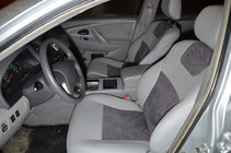 Toyota Camry 2006–2011 Sätesöverdrag (konstläder ↗ ersättning för Alcantara, Elite) foto 6