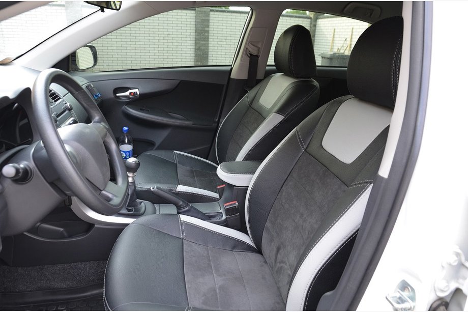 Toyota Corolla 2007–2013 Original sätesöverdrag SoyuzAuto Leather style Image