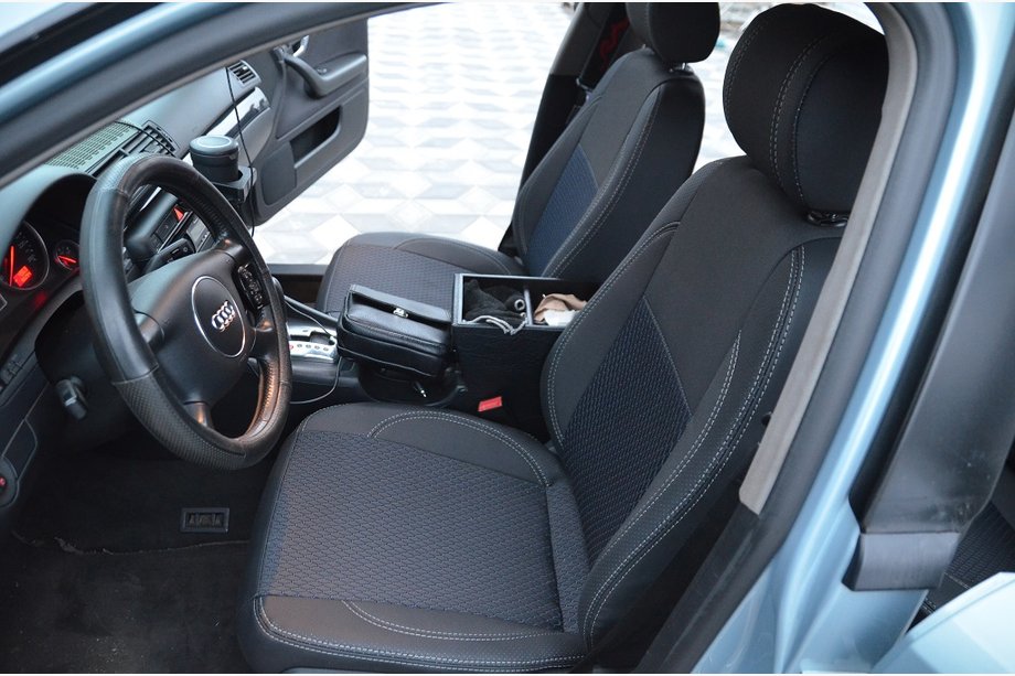 Audi A4 B6 2000–2004 NYHET!!! Original SoyuzAuto Premium sätesöverdrag i konstläder Image
