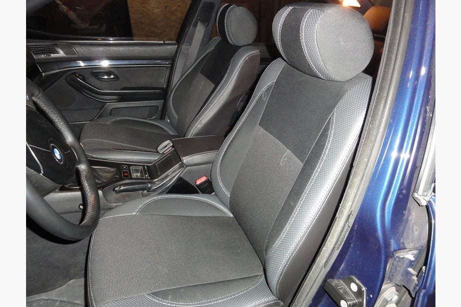 BMW 5-serie E39 1996–2003 Sätesöverdrag (konstläder↗tyg, Premium) Image