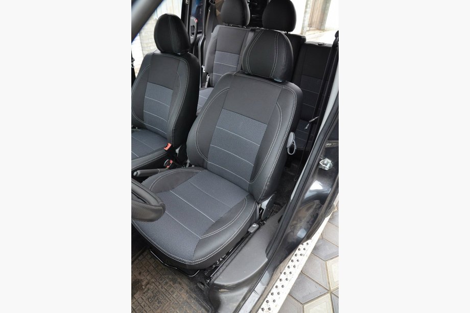 Fiat Doblo I 2001–2005 NYHET!!! Originala SoyuzAuto Premium sätesöverdrag i konstläder (för hela kupén) Image