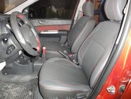 Hyundai Getz 2002– Sätesöverdrag (konstläder + tyg) foto 1