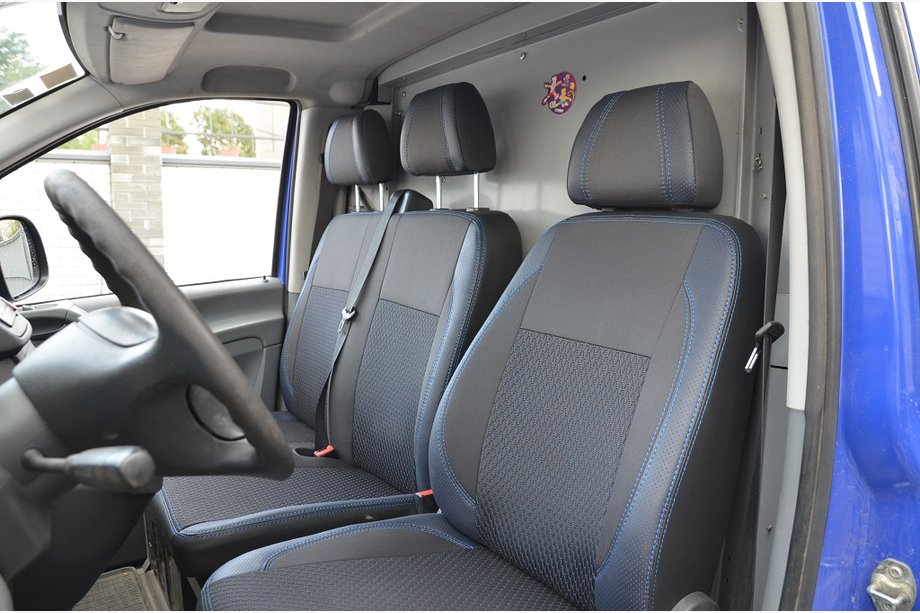Mercedes Vito W639 2004–2014 Bilsätesöverdrag (konstläder↗tyg, Premium) Image