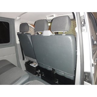 Bilklädslar (ekoläder och tyg, Premium) Volkswagen T5 Caravelle 2004–2010 foto 4