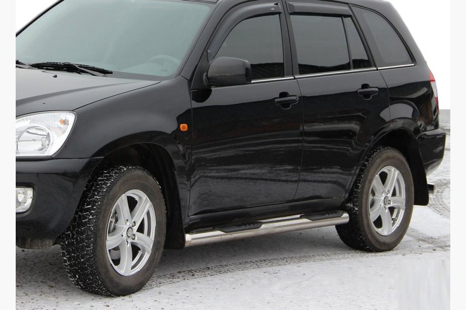 Chery Tiggo 1 2005–2016 Sidorör (2 st, rostfritt) Image