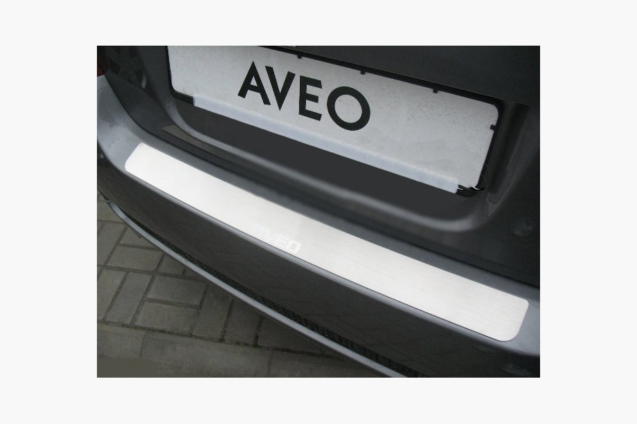 Chevrolet Aveo T250 2005–2011 Bakre stötfångarskydd Nataniko (rostfritt stål) Image