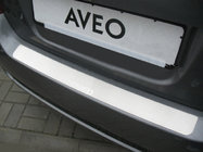 Chevrolet Aveo T250 2005–2011 Bakre stötfångarskydd Nataniko (rostfritt stål) foto 1