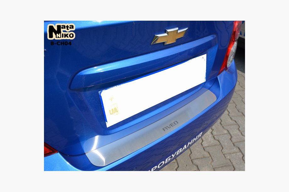 Chevrolet Aveo T300 2011–2020 Bakre stötfångarskydd Nataniko (rostfritt stål) Sedan Image