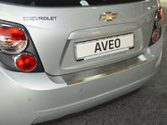 Chevrolet Aveo T300 2011–2020 Bakre stötfångarskydd med kant Nataniko (rostfritt stål) Endast för halvkombi foto 1