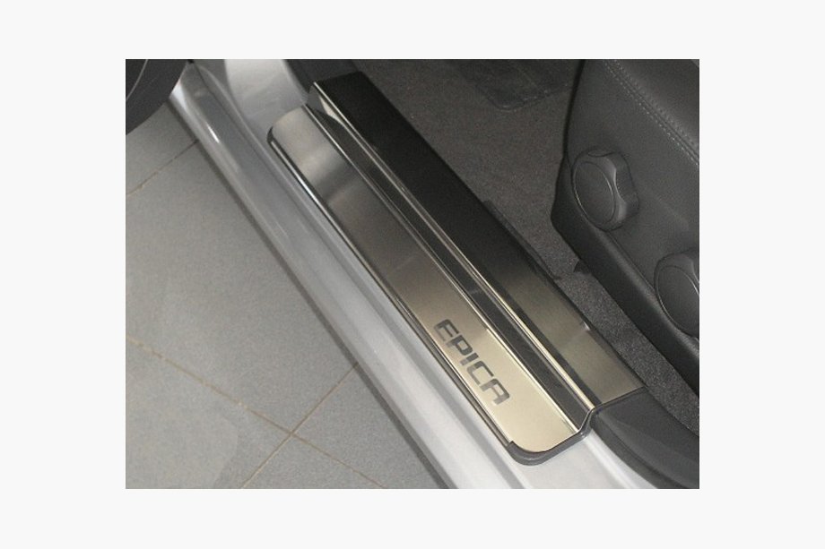 Chevrolet Epica 2006–2014 Tröskelskydd NataNika Premium (rostfritt stål) Image