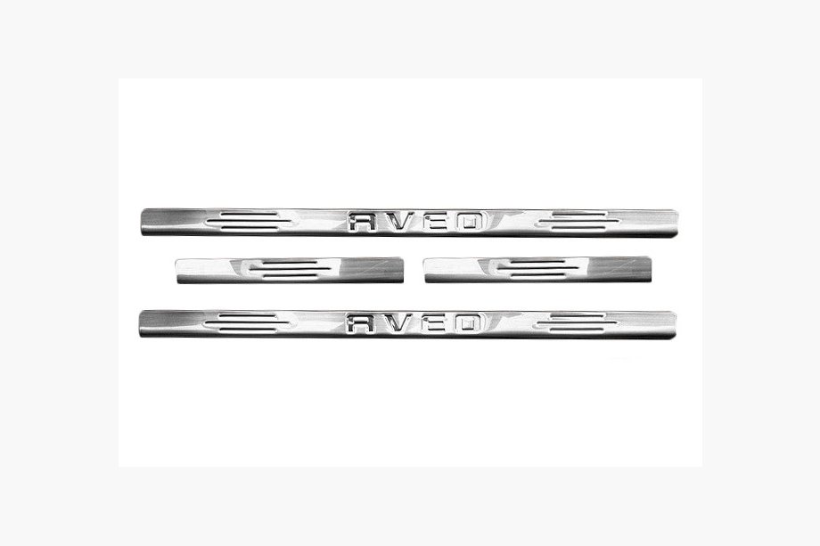 Chevrolet Aveo T200 2002–2008 Instegslister Carmos (4 st, rostfritt stål) Image