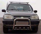 Chevrolet Niva 1998–2020 Frontbåge QT006 (rostfritt stål) foto 2