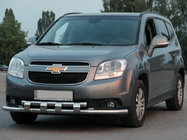 Chevrolet Orlando 2010–2018 Främre frontbåge ST015 (rostfritt) foto 1