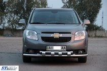 Chevrolet Orlando 2010–2018 Främre frontbåge ST015 (rostfritt) foto 2