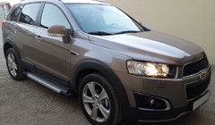 Chevrolet Captiva 2006–2019 Sidosteg Allmond Grey (2 st, aluminium) foto 1