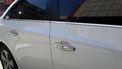 Chevrolet Cruze 2009–2015 Fönsterlister (rostfritt stål) HB, Carmos – turkiskt rostfritt stål foto 3