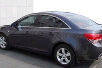 Chevrolet Cruze 2009–2015 Kompletta fönsterlister (för Sedan-version, rostfritt stål) foto 1