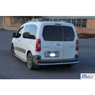 Bakre skyddsbåge AK002 (rostfritt stål) Peugeot Partner Tepee 2008–2018 foto 3