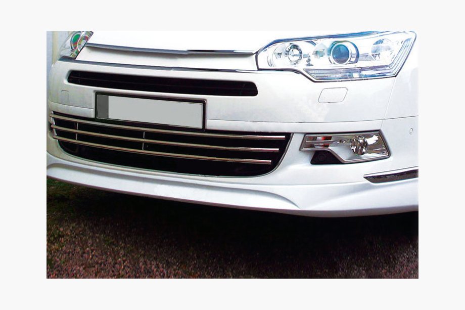Citroen C-5 2008–2017 Insatser till stötfångargaller (5 st, rostfritt stål) Image