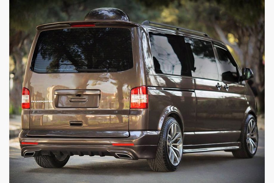 Volkswagen T5 Multivan 2003–2010 Bakre stötfångarinsats Sport 2 (för lackering) Image