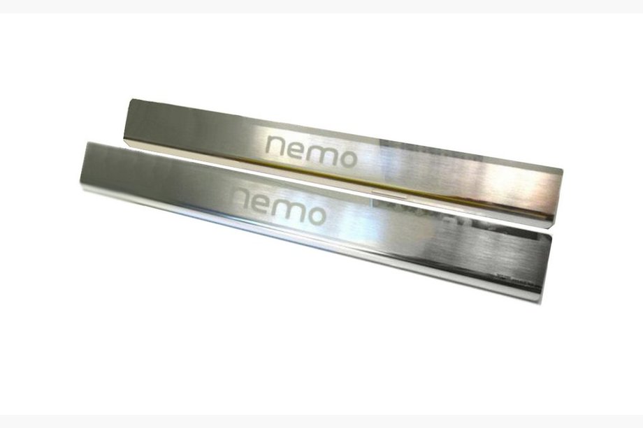 Citroen Nemo 2007–2017 Tröskelskydd Nataniko (rostfritt stål) Premium - 3M tejp, 0,8 mm Image