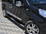 Citroen Nemo 2007–2017 Sidorör (2 st, rostfritt) Ø70 med plastfästen foto 1