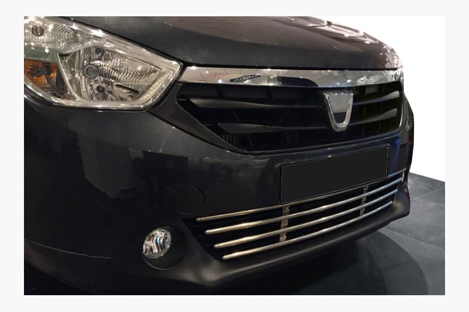 Dacia Lodgy 2012–2022 Stötfångargaller (rostfritt stål) Image