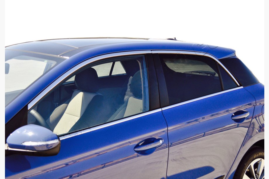 Hyundai I-20 2014–2020 Kompletta fönsterlister runt glaset (10 st, rostfritt stål) Image