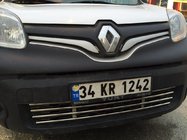Renault Kangoo 2008–2020 Helgjutet stötfångargaller (rostfritt) foto 4