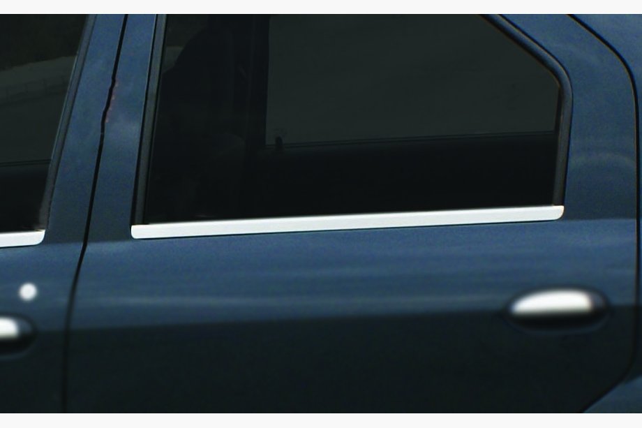 Renault Logan I 2005–2008 (Carmos) Fönsterlister (rostfritt stål) Image