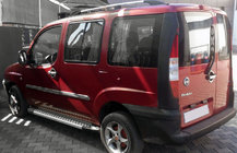 Fiat Doblo I 2005–2010 Sidosteg Allmond Grey (2 st, aluminium) foto 3