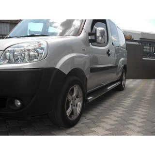 Sidorör (2 st, rostfritt) Fiat Doblo I 2001–2005