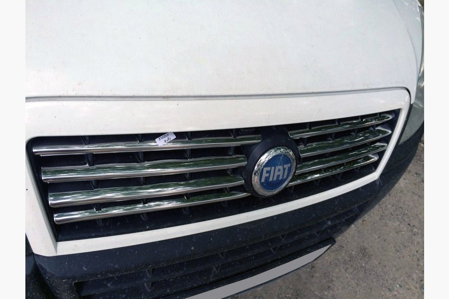 Fiat Doblo I 2005–2010 Grillister till kylargrillen (8 delar, rostfritt) Image