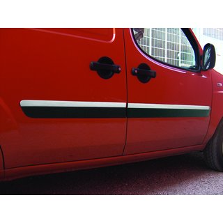Dörrlister, smal modell (4 st, rostfritt stål) Fiat Doblo I 2005–2010 foto 3
