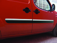 Fiat Doblo I 2005–2010 Dörrlister, smal modell (4 st, rostfritt stål) OmsaLine – italienskt rostfritt stål foto 3