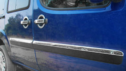 Fiat Doblo I 2005–2010 Dörrlister, smal modell (4 st, rostfritt stål) OmsaLine – italienskt rostfritt stål foto 1