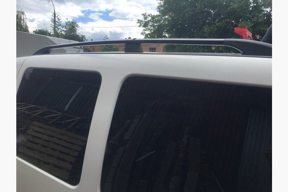 Fiat Doblo I 2005–2010 Svarta takrails Maxi-bas, metallfötter Foto 6
