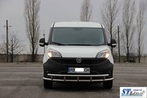 Fiat Doblo II 2010–2022 Främre skyddsbåge ST016-3 (rostfritt) 51/51 mm foto 3