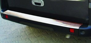 Fiat Doblo I 2005–2010 OmsaLine bakre stötfångarlist (rostfritt stål) Matt foto 2