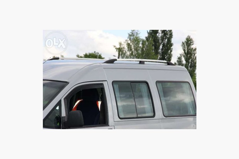 Peugeot Expert 1995–2007 Kromade takrails Standardbas, plastfötter Foto 2