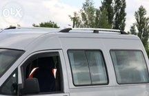 Citroen Jumpy 1996–2007 Kromade takrails Kort hjulbas, plastfötter foto 2