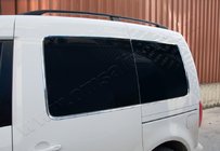 Volkswagen Caddy 2004–2010 Inramningar till bakrutor (12 st, rostfritt stål) foto 1