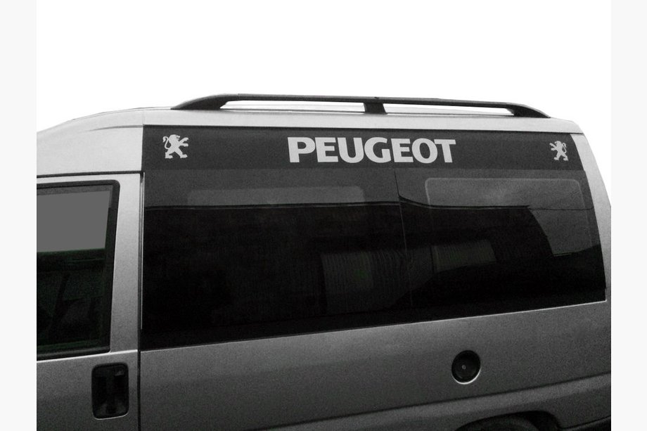 Citroen Jumpy 1996–2007 Svarta takrails Kort hjulbas, plastfötter Image