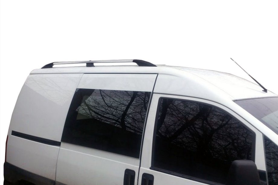 Citroen Jumpy 1996–2007 Kromade takrails Kort hjulbas, plastfötter Image